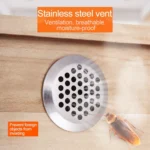10pcs Flat Surface 35mm Cabinet Round Air Vent Stainless Steel Louvered Grille Cover Vents with Little Holes - Image 4