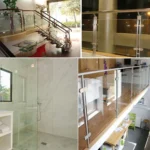 9-14mm Flat Bottom Matte Polished 201 Stainless Steel Fixed Clip Railing Glass Wood Layer Board Clamp Bracket - Image 6