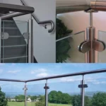 5-8mm Concave Curved Bottom Matte Polished 201 Stainless Steel Fixed Clip Railing Glass Wood Layer Board Clamp Bracket - Image 7