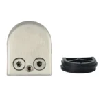 8-12mm Concave Curved Bottom Matte Polished 304 Stainless Steel Fixed Clip Railing Glass Wood Layer Board Clamp Bracket - Image 2