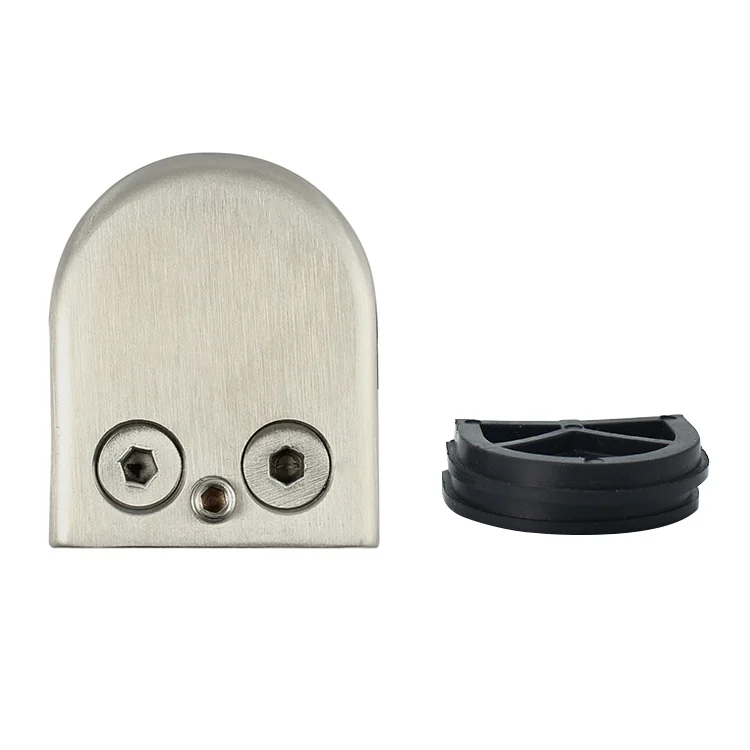OG7042_1.webp 8-12mm Concave Curved Bottom Matte Polished 304 Stainless Steel Fixed Clip Railing Glass Wood Layer Board Clamp Bracket - Image 2