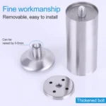 Stainless Steel Wire Drawing Thickened Column Sofa Furniture Cabinet Foot, Height: 120mm - Image 7