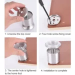 Stainless Steel Wire Drawing Thickened Column Sofa Furniture Cabinet Foot, Height: 150mm - Image 8