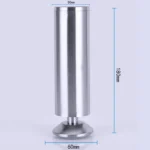 Stainless Steel Wire Drawing Thickened Column Sofa Furniture Cabinet Foot, Height: 180mm - Image 2