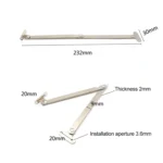 15 PCS Thickened Double Folding Pull Rod Cabinet Door Movable Support Rod - Image 3