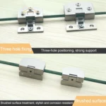 Open Hole Free Brushed Surface Glass Hinge, Size: L, 8-10mm - Image 4