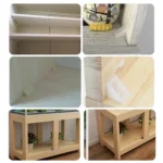 100 PCS Plastic Thickened Corner Connector Furniture Right Angle Board Bracket with Cover, Size: L - Image 3