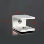10 PCS Single Hole Aluminum Alloy Glass Fixing Clip, S, 18mm - Image 2