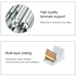 30 PCS Large Right Angle Thickened Zinc Alloy Bright Layer Sucker Plate Bracket, Weight: 12.2g - Image 4