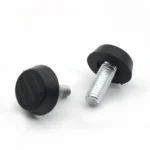 100 PCS Adjustable Foot Pad Furniture Screw Support Stub, M6x18 (Black) - Image 2