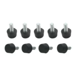 100 PCS Adjustable Foot Pad Furniture Screw Support Stub, M6x15 - Image 2