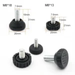 70 PCS Adjustable Foot Pad Furniture Screw Support Stub, M8x13 - Image 3