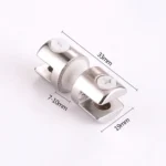 Zinc Alloy Bright Fixed Bracket Connection 8mm Double-sided Glass Fixing Clamp - Image 2