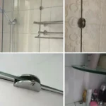 Zinc Alloy Bright Fixed Bracket Connection 12mm Rectangular Glass Fixing Clamp - Image 6