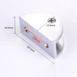 Zinc Alloy Bright Fixed Bracket Connection Semicircle Glass Fixing Clamp, Size: L - Image 2