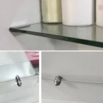 Zinc Alloy Bright Fixed Bracket Connection Semicircle Glass Fixing Clamp, Size: L - Image 5