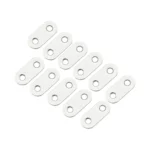 100 PCS Stainless Steel Connection Code Straight Connecting Piece, Number: 1 - Image 2