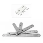 100 PCS Stainless Steel Connection Code Straight Connecting Piece, Number: 1 - Image 3