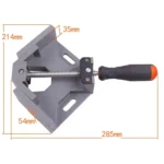 Aluminum Single Handle 90 Degree Right Angle Clamp Angle Clamp Woodworking Frame Clip Right Angle Folder Tool - Image 3