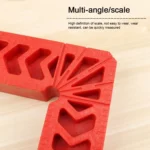 6 Inch Plastic 90 Degree Woodworking Auxiliary Positioner Square Ruler Fixing Tool - Image 3