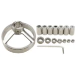 16 in 1 Drill Guide Vertical Pocket Hole Jig 5/6/7/8/9/10/12mm Drill Bit Hole Locator Stainless Steel Woodworking Jig Kit - Image 2