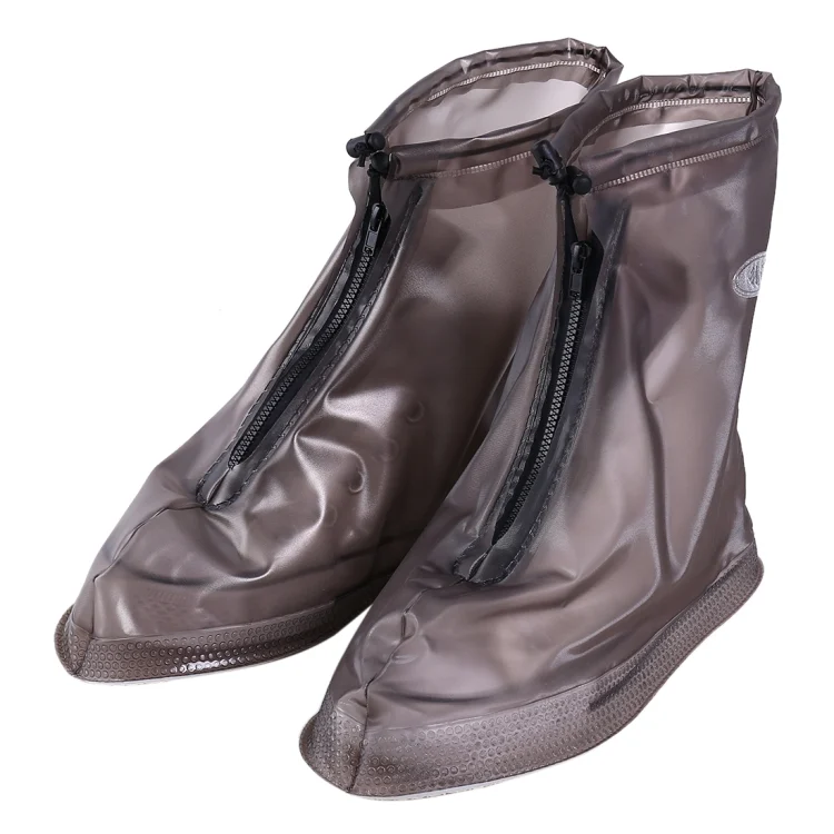 Fashion PVC Non-slip Waterproof Thick-soled Shoe Cover Size: XXXL