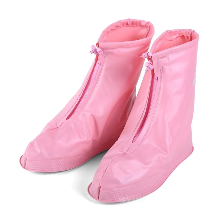 Fashion Children PVC Non-slip Waterproof Thick-soled Shoe Cover Size: M