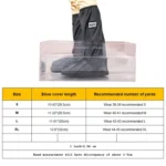 Outdoor High Tube Rainproof Snowproof Thickened Rain Shoes Size: S - Image 5