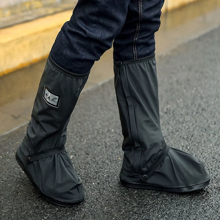 OG7486B.webp Outdoor High Tube Rainproof Snowproof Thickened Rain Shoes Size:XL - Image 1