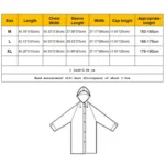 Fashion Adult Lightweight EVA Transparent Frosted Raincoat Big Hat With Pocket Size: M - Image 7