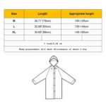 Fashion Children Lightweight EVA Transparent Frosted Raincoat Big Hat With Pocket Size: XL - Image 6