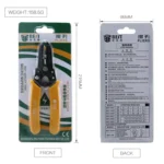 BEST-5021 0.6 ~ 2.6mm Portable Crimper Cable Stripping Wire Stripping Pliers - Image 6