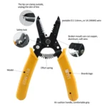 BEST-5022 0.5 ~ 1.6mm Portable Crimper Cable Stripping Wire Stripping Pliers - Image 4
