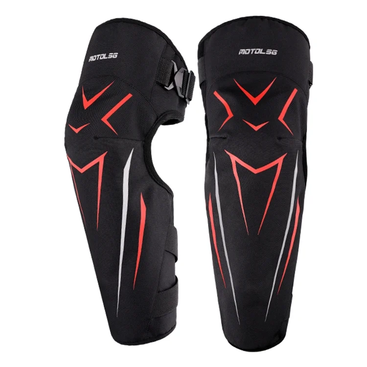 MOTOLSG 2 in 1 Knee Pads Motorcycle Bicycle Riding Warm Fleece Soft Protective Gear