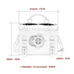 BG028 Ladies Shoulder Bag Crossbody Bag, Size: 25 x 21 x 9cm, Shoulder Strap Length: 120cm - Image 8