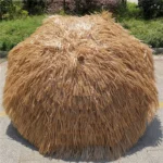 Beach Holiday Shade Imitation Straw Umbrella, Specification: 2m(Coffee) - Image 2