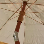Beach Holiday Shade Imitation Straw Umbrella, Specification: 2m(Coffee) - Image 3