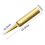 10 PCS BEST Pure Copper Low Temperature Soldering Iron Tip Special for Welding Fly Jump Wire A-900M-T-I - Image 4