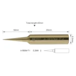 10 PCS BEST Pure Copper Low Temperature Soldering Iron Tip Special for Welding Fly Jump Wire A-900M-T-I - Image 5