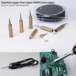 10 PCS BEST Pure Copper Low Temperature Soldering Iron Tip Special for Welding Fly Jump Wire A-900M-T-IS - Image 7