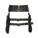 FBG003BK Ladies PU Leather Waist Bag, Size: 23 x 19.5cm, Strap Length: 130cm - Image 2