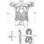 FHG082BK Ladies Multifunctional One-shoulder Crossbody Bag Waist Bag - Image 4