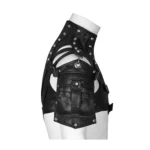 FHG303BK Leather Armor Shape One-shoulder Bag for Ladies - Image 3