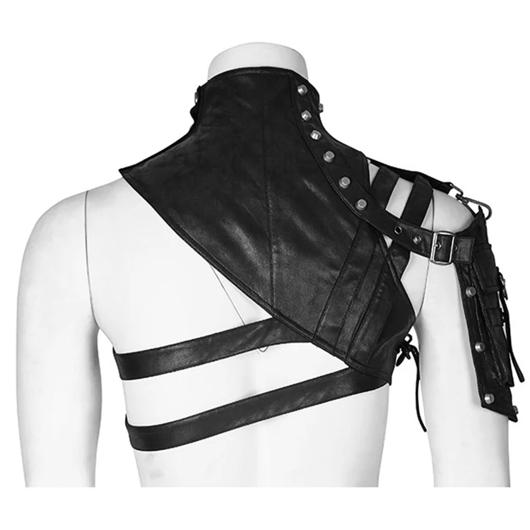 OG9704_3.webp FHG303BK Leather Armor Shape One-shoulder Bag for Ladies - Image 4