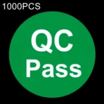 1000 PCS Round Shape QC Pass Sticker QC Pass Label