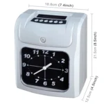 Electronic Time Clock Paper Card English Attendance Machine Punch Machine, Support Music Bell - Image 2