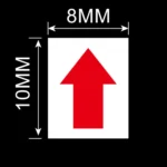 20 PCS Rectangle Shape Self-adhesive Arrow Rework Sticker Rework Label - Image 3