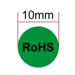 1000 PCS Round Shape Self-adhesive RoHS Sticker RoHS Label, Diameter: 10mm - Image 2