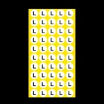 1000 PCS Round Shape Size Sticker Clothes Size Label, Size: L - Image 3