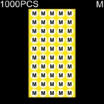 1000 PCS Round Shape Size Sticker Clothes Size Label, Size: M